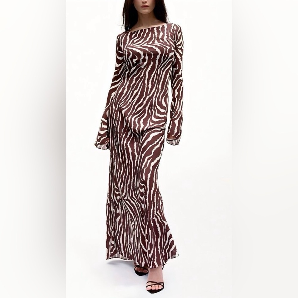 Realisation Par Gia Long Sleeve Dress in Animal